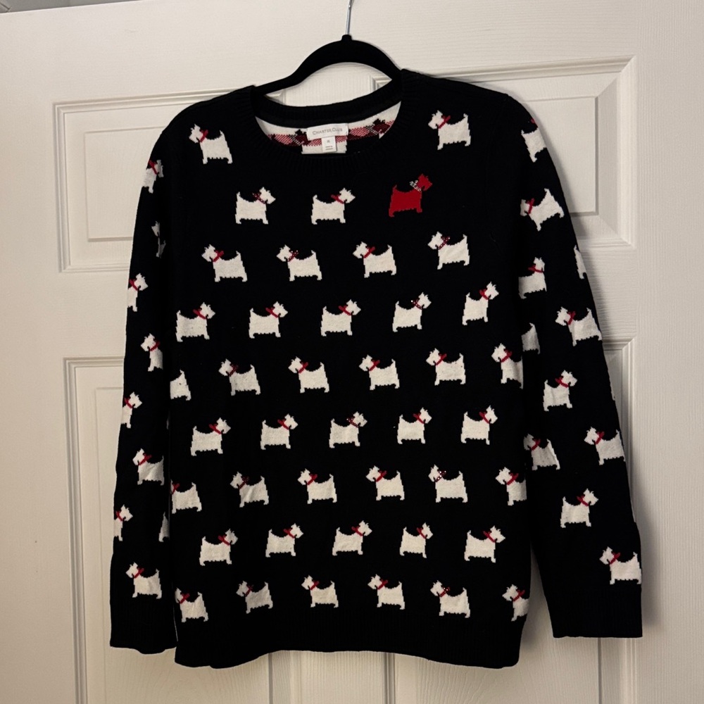Charter Club Scotty Dog sweater